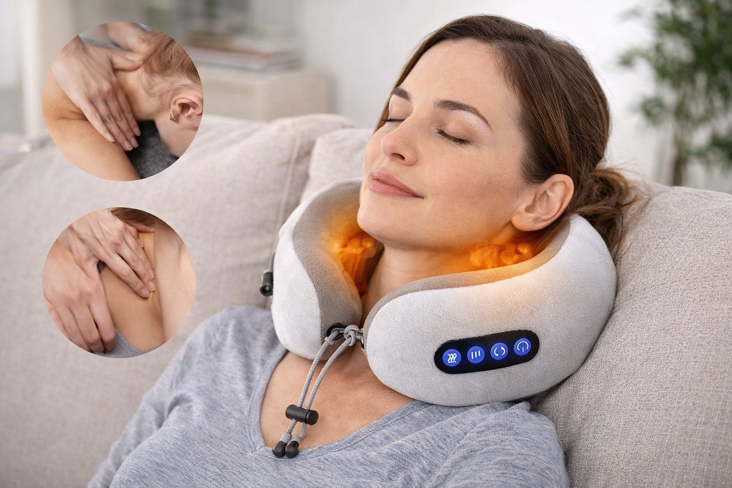 Masajeador Almohada Cervical